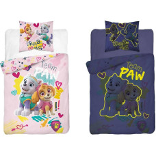 Mirdz tumsā pakaiši 140x200 Paw Patruļas suņi Skye rozā PP 20 DC