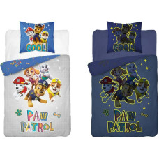 Mirdz tumsā pakaiši 160x200 Paw Patrol suņiem pelēki zils PP 15 DC