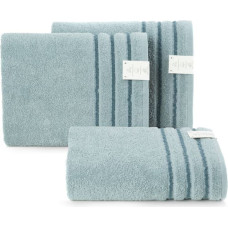 Dvielis 70x140 piparmētru jašma, ātri žūstošs, ar dekoratīvu svītrainu apmali, 380g/m2 frotē