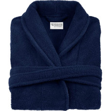 Prestiż XXL frotē peldmētelis, tumši zils, viesnīcas kokvilna, 450g/m2
