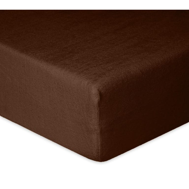 Frotē palags ar gumiju 180x200, šokolāde 18 Classic
