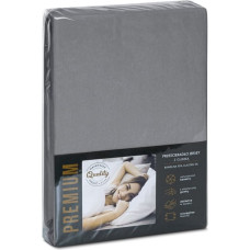 Džersija palags 4 ar elastīgo joslu 140x200 tērauds augstajam matracim 30 cm 190 g/m2