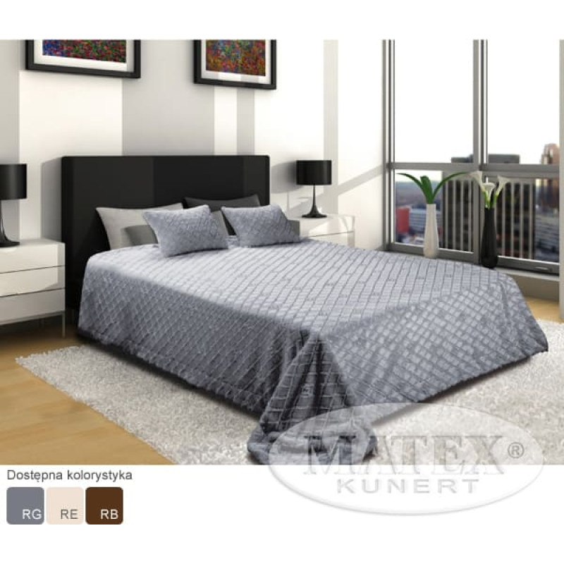 Sega gultas pārklājs 170x210 Luxma pelēks