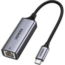 Ugreen Ārējā RJ45 LAN tīkla karte - USB-C 1 Gigabit Ethernet - pelēka