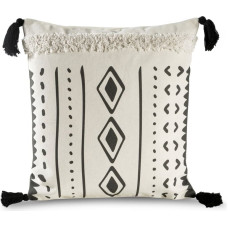 Dekoratīvā spilvendrāna 45x45 Boho krēmveida tērauds