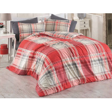 Kokvilnas gultas veļa 160x200 Alexia Red Cottonlove Exclusive