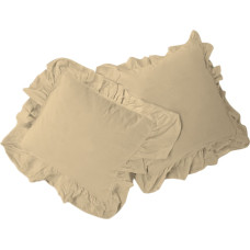 Limasso Kokvilnas spilvendrānu komplekts Stonewashed 2x40x40 bēšs