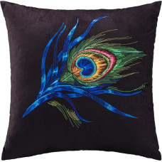 Dekoratīvā spilvendrāna 43x43 Pf 05 melna 210g/m2