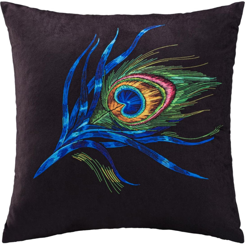 Dekoratīvā spilvendrāna 43x43 Pf 05 melna 210g/m2