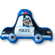Mīkstais spilvens Formas 40x30 09 Police, melns, balts, zils