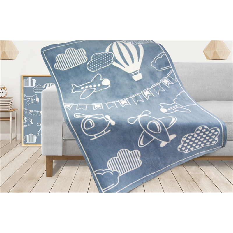 Bērnu sega 100x150 Kids Club zila