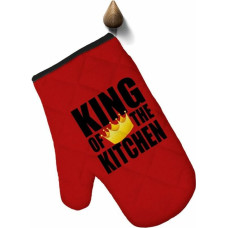 Cepeškrāsns cimds 17x28 King of kitchen red