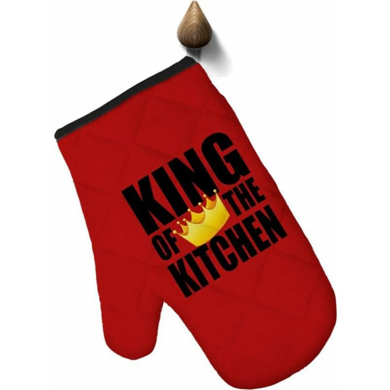 Cepeškrāsns cimds 17x28 King of kitchen red