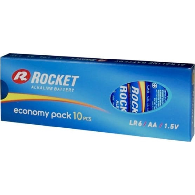 Rocket LR6-10BB (AA) ECO Pack Blistera iepakojumā 10gb.