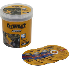 Dewalt-Akcesoria komplektā 100gab. griešanas diski nerūsējošā tērauda Inox 125mm ar biezumu 1,0mm DeWALT [DT20540-QZ] kauss