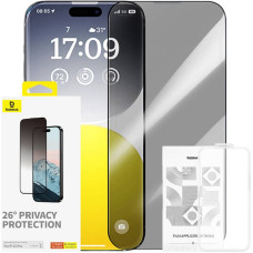 Privacy Protection Tempered Glass Baseus Diamond iPhone 15 Pro