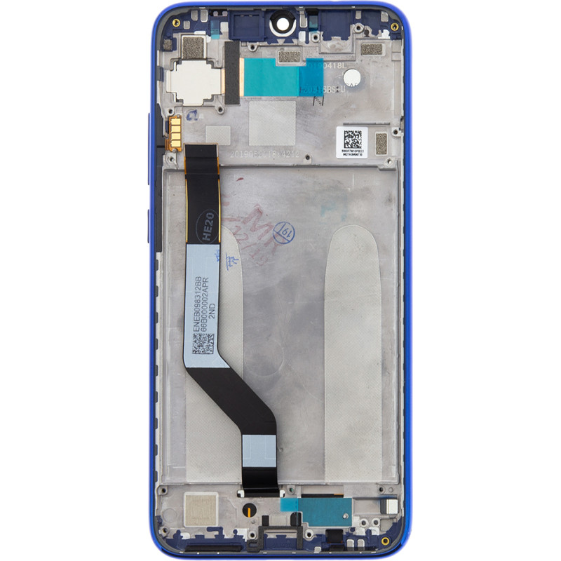 LCD Display + Touch Unit + Front Cover for Xiaomi Redmi Note 7 Blue (Service Pack)