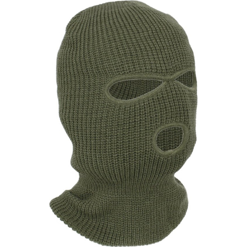 Mil-Tec - Ziemas balaklava - 3 bedrītes - OD Green - 12113001