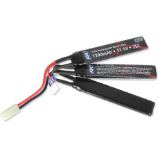 ASG - AEG akumulators - LiPo - 11,1V - 1300 mAh - 25C - [1+1+1] - 17207