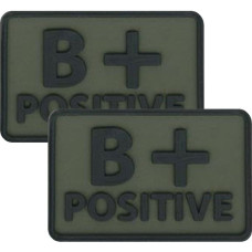 Helikon - PVC plāksteris - Asinsgrupa - B+ POS - Olive Green - 2gab