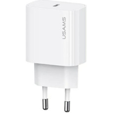 USAMS Ład. siec. 1xUSB-C T65 PD20W PD Fast Charging US-CC226 + kabel USB-C|USB-C US-SJ711 60W biały|white Yi Series OYXLTZ01