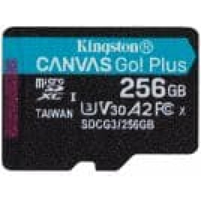 KINGSTON 256GB microSDXC Canvas Go Plus