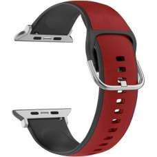 Beline pasek Apple Watch Silico Leather 38|40|41mm czerwono-czarny |red-black box