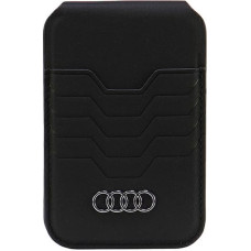 Audi Leather Wallet Card Slot Stand czarny|black MagSafe AU-MSCH-GT|D3-BK