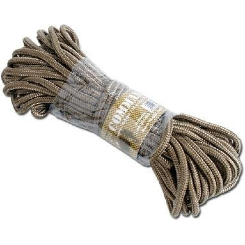 Mil-Tec - Virve 5mm - 15m - 220kg - Coyote Brown - 15941005-005