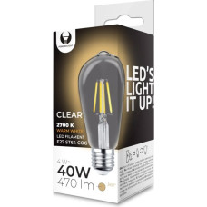 Forever Light LED Bulb Filament E27 ST64 4W 230V 2700K 470lm COG clear Forever Light