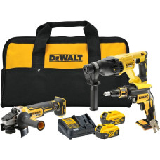 Dewalt-Maszyny akumulatoru komplekts DCH133+DCG405+DCF620, 18V XR, Li-Ion 2x5.0Ah, DEWALT [DCK304P2-QW]