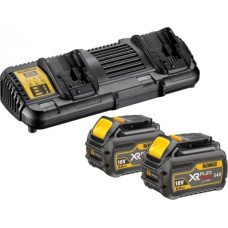 Dewalt-Akcesoria 2 akumulatoru komplekts 54V Li-Ion 9.0Ah + DEWALT lādētājs [DCB132X2-QW]