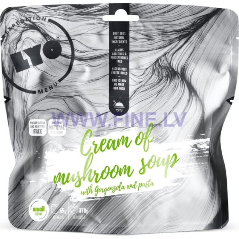 Lyofood Cream of Mushroom Soup with Gorgonzola and Pasta 370g