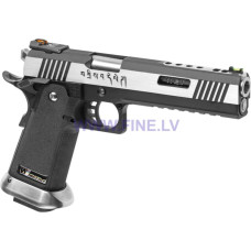 WE Hi-Capa 6 Force A Silver Barrel Full Metal GBB