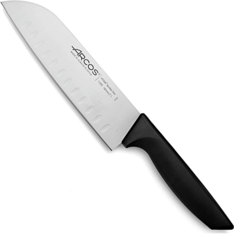 Arcos Santoku nazis ar lodī&scaron;u slīpē&scaron;anu NIZA, garums 180/314 mm