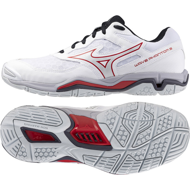 Mizuno Wave Phantom 3 apavi X1GA226096 / 41 / balti