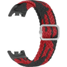 Beline pasek Mi Band 8 Nylon czarno-czerwony|black-red