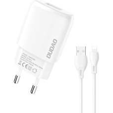 Dudao USB-A 7.5W charger + USB-A cable - Lightning 1m white (A1sEUL)