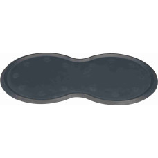 Trixie Paklājiņš no gumijas dzīvnieku barošanai : Trixie Place mat, natural rubber, 45 × 25 cm, dark grey