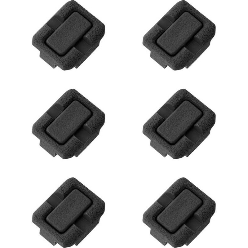 Magpul - Priekšējā roku aizsarga kabeļa organizētāja vadu vadības komplekts - 6 gab. - M-LOK - Melns - MAG1296-BLK