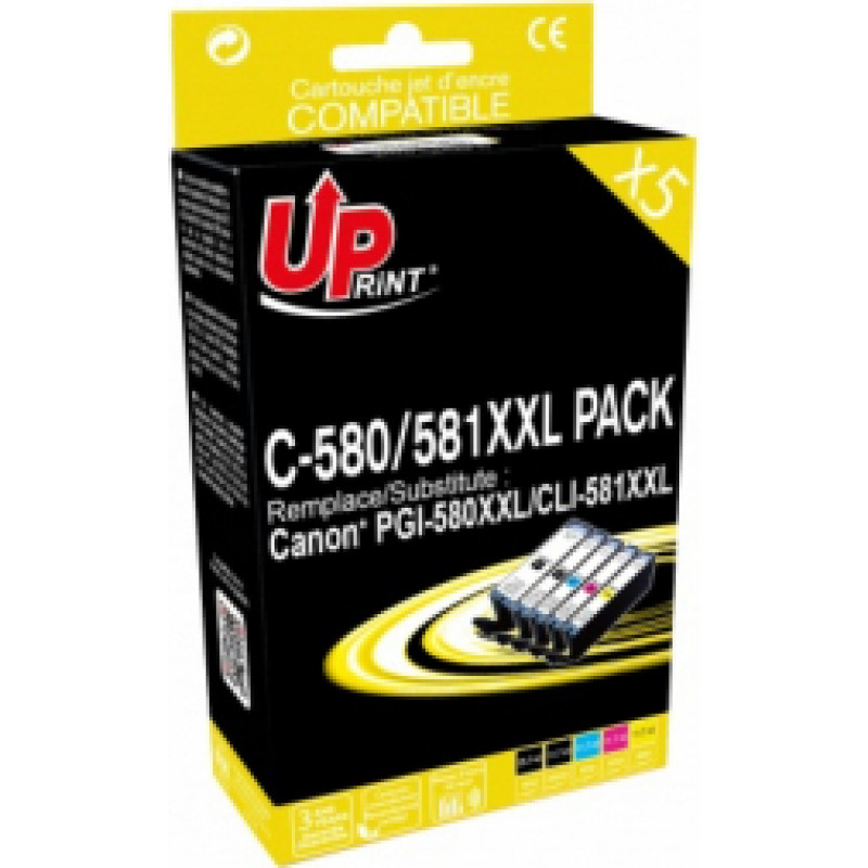 UPrint Canon PG580XXL|CLI-581XXL 5PACK 2BK+C+M+Y