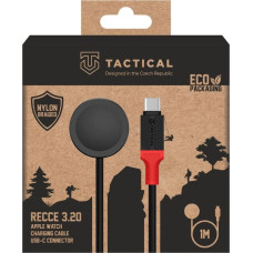 Tactical Recce 3:20 cable for Apple Watch Black|Red