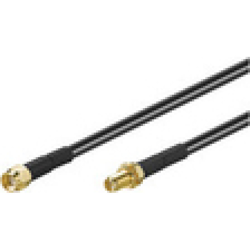 Microconnect WLAN Extension Cable 5m Black RP-SMA plug  RP-SMA jack