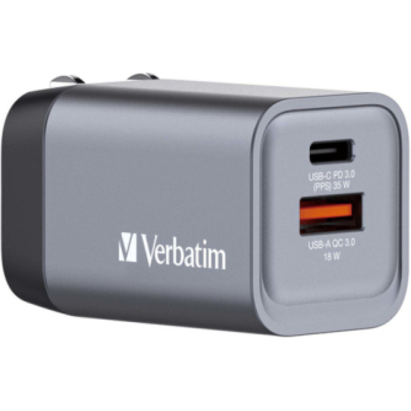 Lādētājs Verbatim Wall Charger 35W Grey