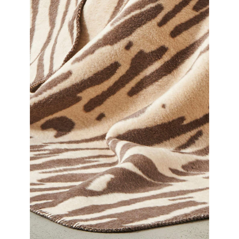 Unia - Cotton Cloud Akrila kokvilnas sega 150x200 2141/1 Giraffe bēšs gultas pārklājs pleds ar tamborējumu