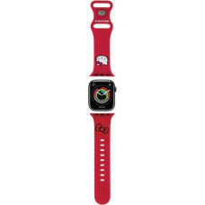 Hello Kitty Pasek HKAWMSCHBLR Apple Watch 38|40|41mm czerwony|red strap Silicone Kitty Head