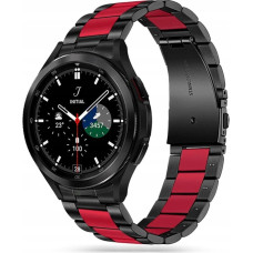 Tech-Protect Stainless Bracelet for Samsung Galaxy Watch 4|5|5 Pro|6|7|FE - Black & Red