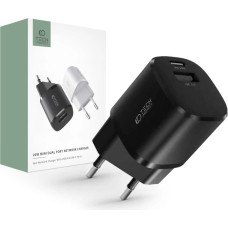 Tech-Protect C20W mini USB-C PD 20W | USB-A QC 3.0 network charger - black