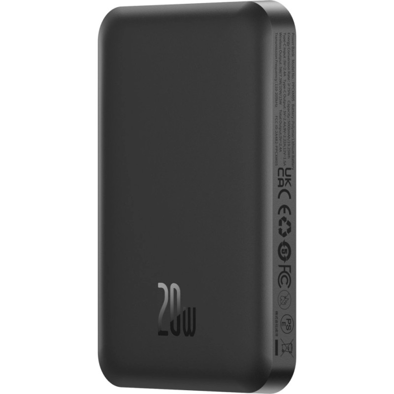 Baseus Magnētiskā Mini Bezvadu uzlāde PD 20W Ārējās Uzlādes Baterija 5000mAh