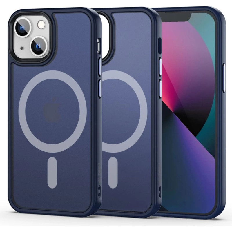 Tech-Protect MagMat MagSafe case for iPhone 13 mini - navy blue matte